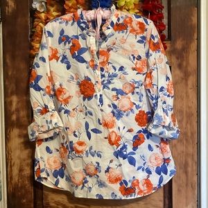 Bold Floral Button Down